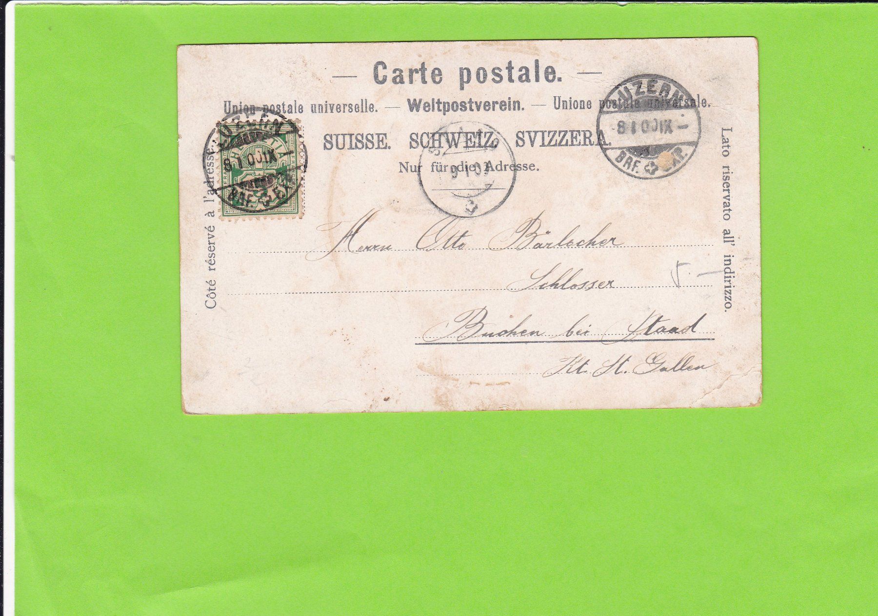 Cartoline postali: Gruss aus Luzern-Schweizerhofquai – Usato da St. Peterzell venduto da neckertal 1