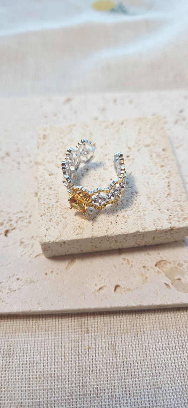 Anelli: NEW - S925 Citrine Ring (Adjustable) – Nuovo (secondo la descrizione) da Zürich venduto da cin_wcf6 5