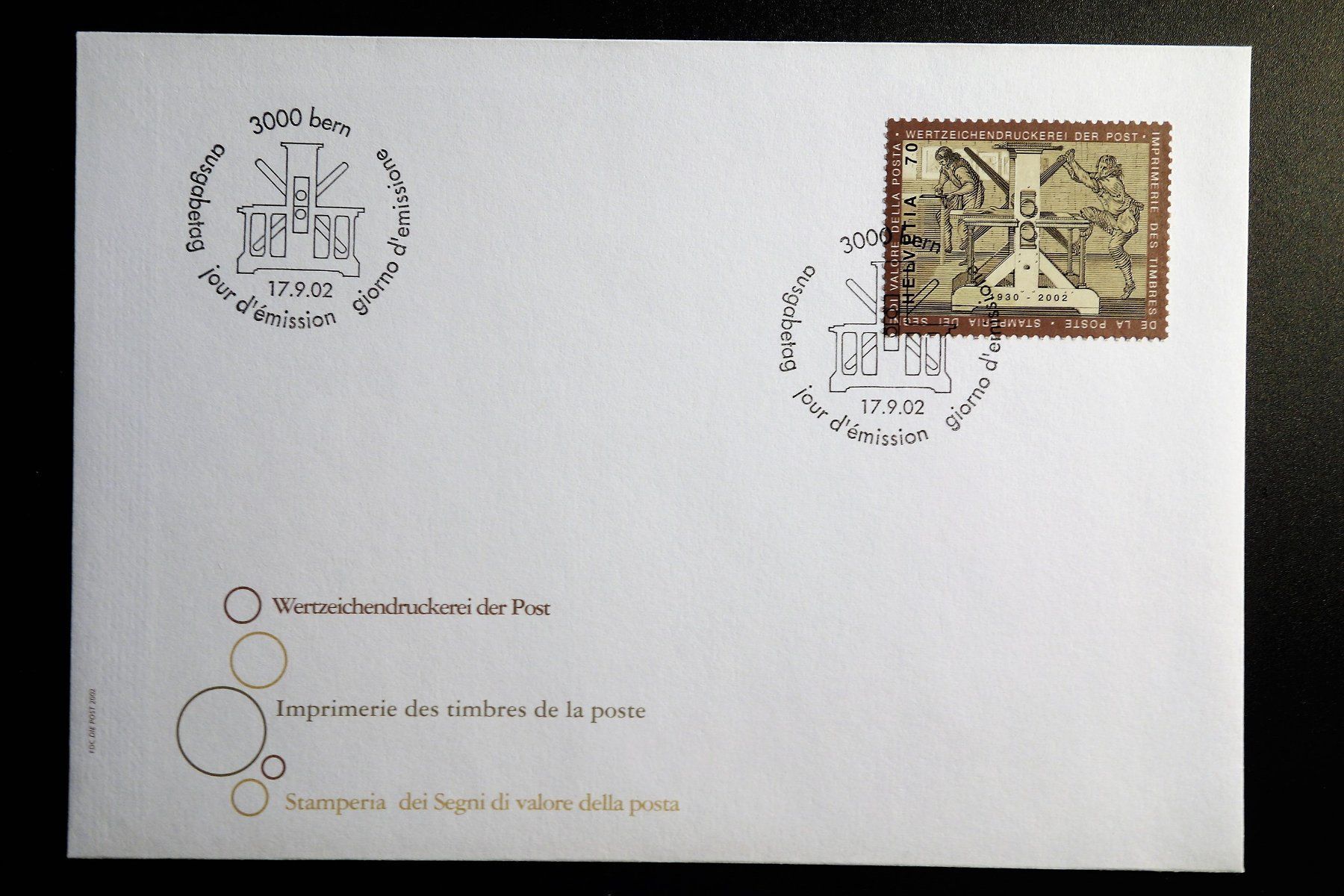 Tutti i francobolli: 2003 FDC Wertzeichendruckerei 1930-2002 – Nuovo (secondo la descrizione) da Mettmenstetten venduto da Sutasso