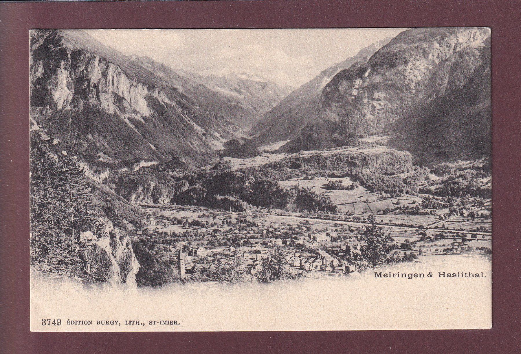 Cartes postales: MEIRINGEN - Haslithal – D'occasion à Pully par nicecards