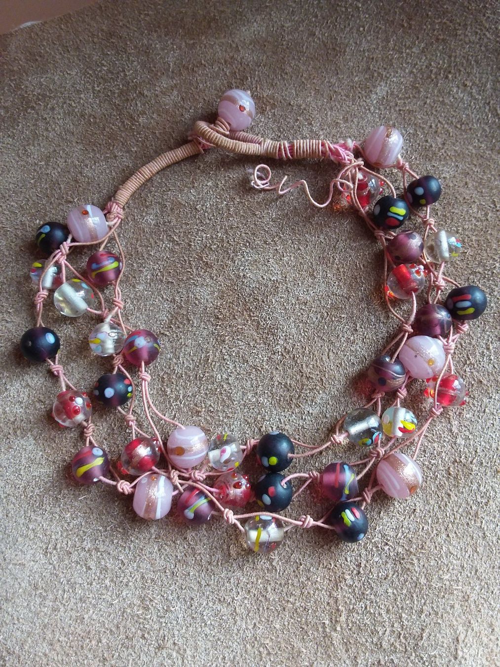 Murano Catenine: Halskette mit handmade wertvollen Glasperlen Murano – Usato da Zürich venduto da SciTec