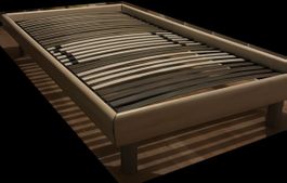 Gebrauchtes Bettgestell mit Neuem Lattenrost 90x200 cm 