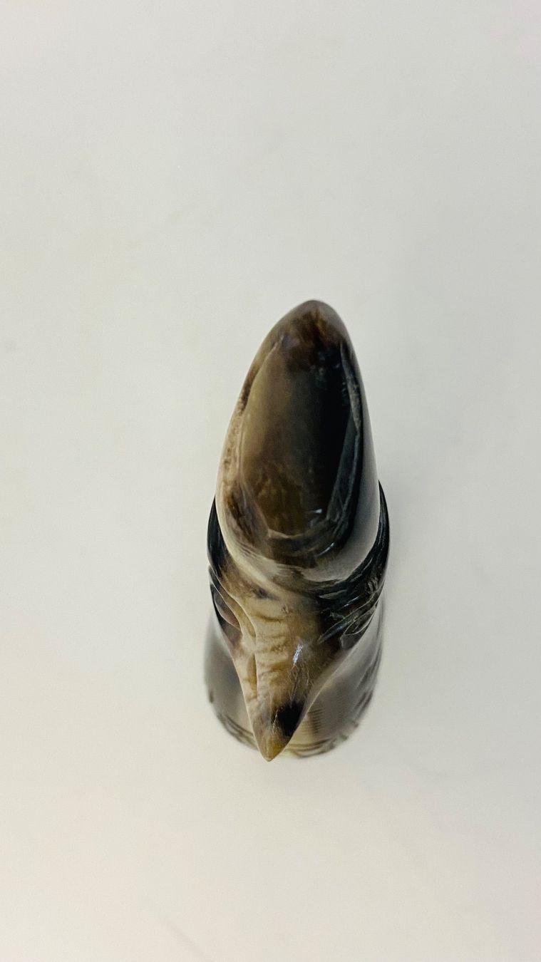 Statuette: Figur Horus Falke Horn handgeschnitzt – Usato da Zürich venduto da Arche_Brockenhaus 8