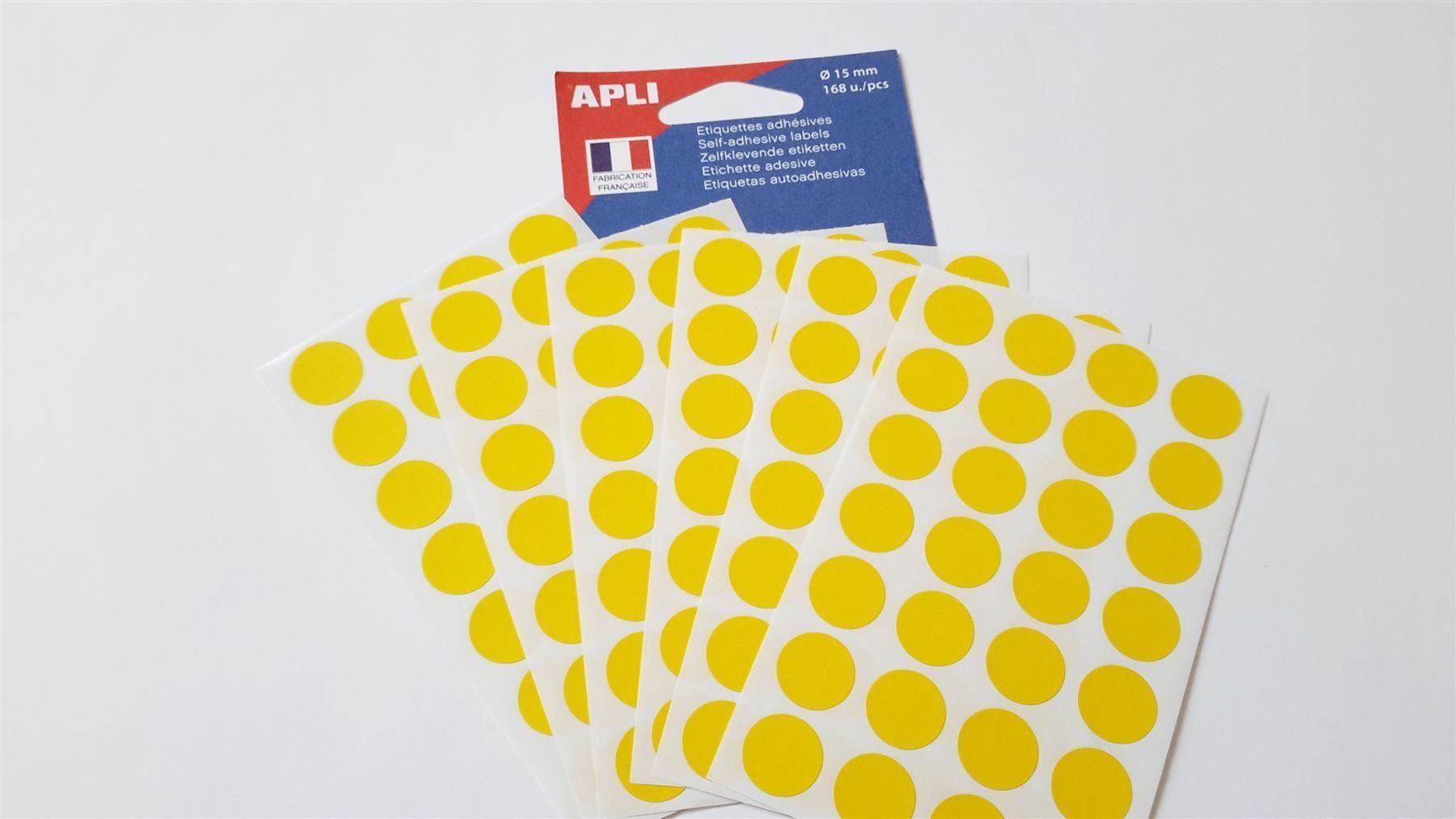 Sticker: Markierungspunkte, gelb, 15mm, 168 Stück – Nuovo e nell'imballaggio originale da St. Gallen venduto da cointec 4