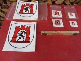 ca. 70 x Chur Stadtwappen Sticker