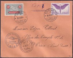 1939, F9z+F12z auf SWISSAIR-SÜD-FLUG, Erstflug n. Ste Croix