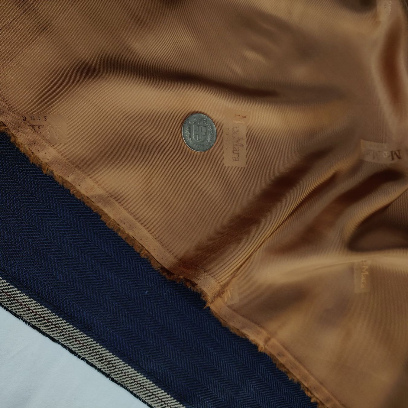 Stoffe: Futter Stoff Viskose Acetat 1.5x1.4m Max Mara Jacquard – Neu (gemäss Beschreibung) aus Lufingen von Voyager7 7