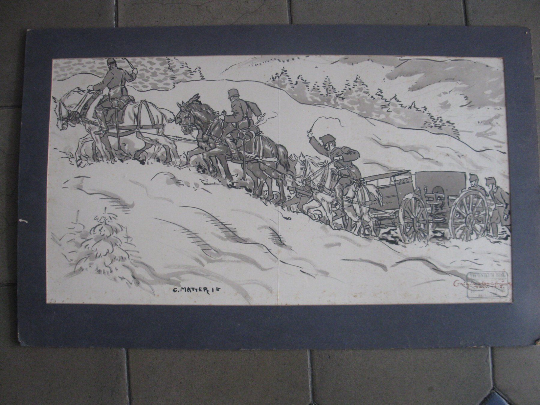 Dipinti: Schweizer Militär 1915 - Gemälde – Usato da Bischofszell venduto da Joachim-115