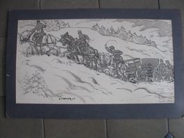 Schweizer Militär 1915 - Gemälde