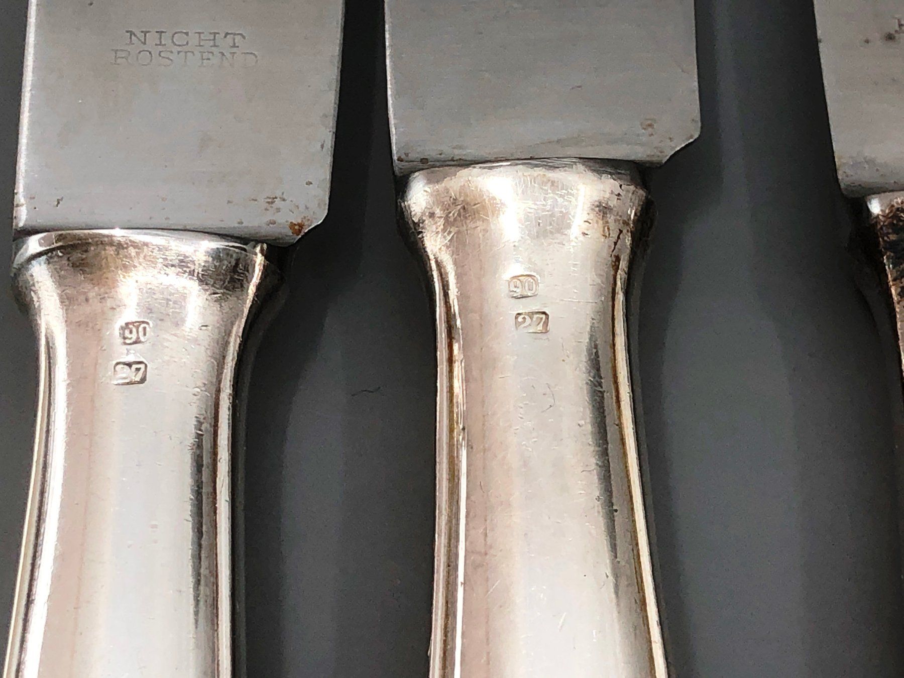 Posate: 9 Tafelmesser versilbert – Usato da Basel venduto da Tiabeanie 9