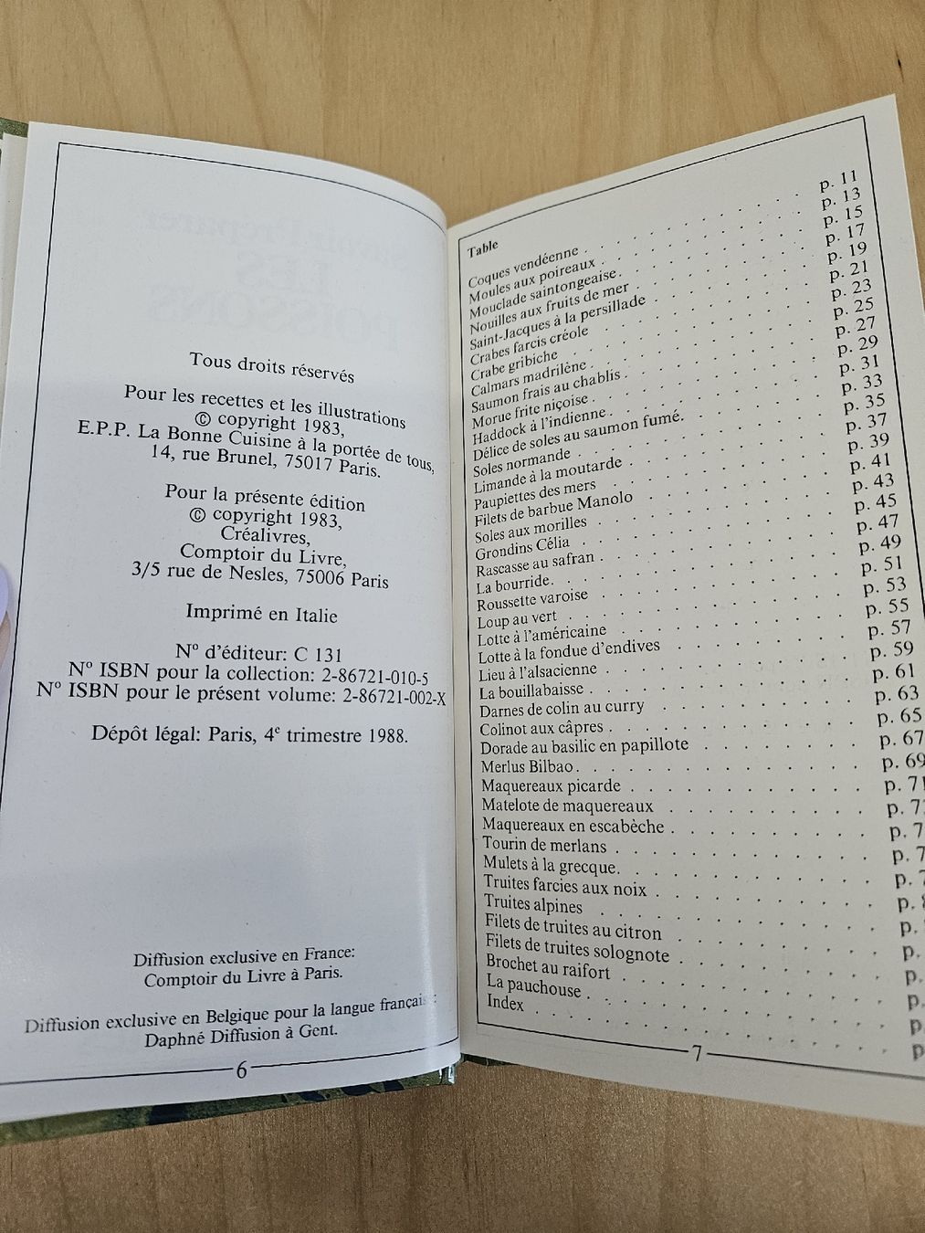 Libri: livre recettes poissons – Nuovo (secondo la descrizione) da Miécourt venduto da Clochette23 1