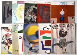 Lot GRAPHIS 1953–1955 50–62  Grafikdesign Gebrauchsgrafik