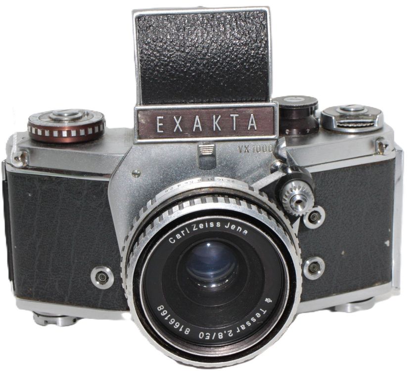 Exakta A Type 2.2 – Ihagee – Appareil Photo Argentique Avec Tessar 70mm F/3.5 (pour Pièces / Restauration)