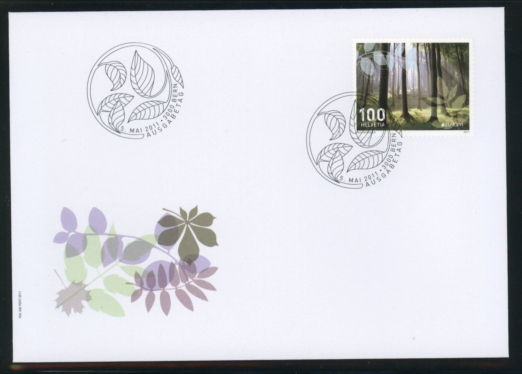 Alle Briefmarken: 2011, FDC, Europa (Nr. 1395) – Gebraucht aus Willisau von Vollstempel
