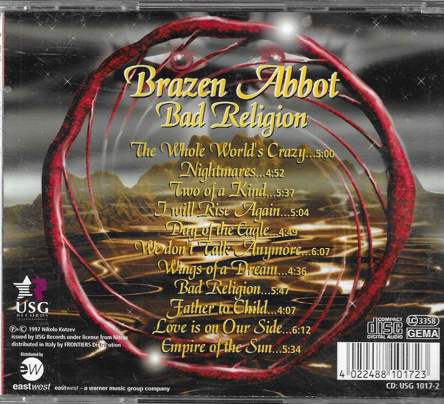 CDs: Brazen Abbot - Bad Religion – D'occasion à Savagnier par Ne2065 1