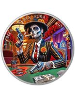 1Unze Mexico Libertad Dia de los Muertes Gangsta 2024 Color