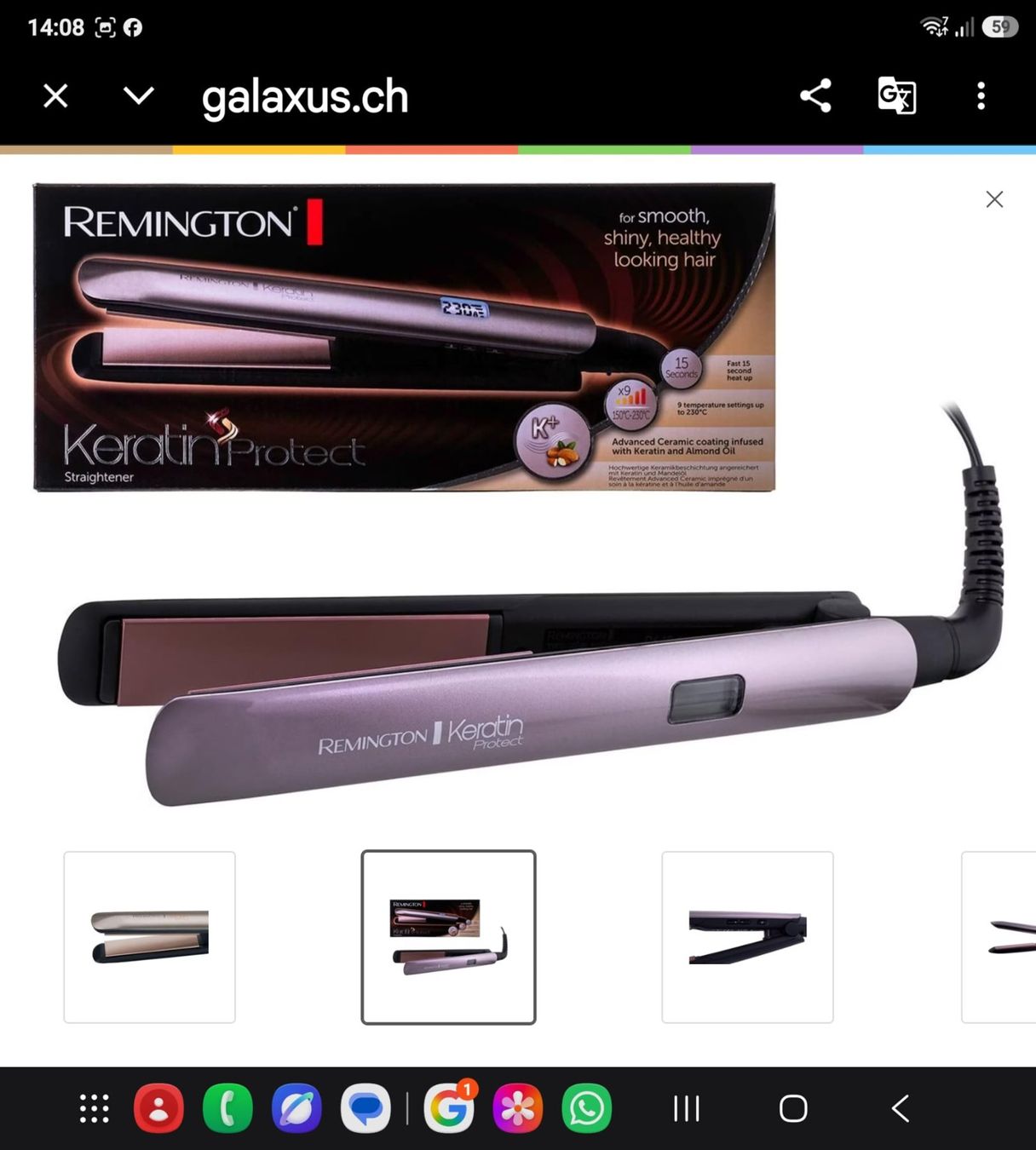Remington Piastre & Arricciacapelli: Haarglätter Remington Keratin Project – Nuovo e nell'imballaggio originale da Wikon venduto da Speedy_li 1