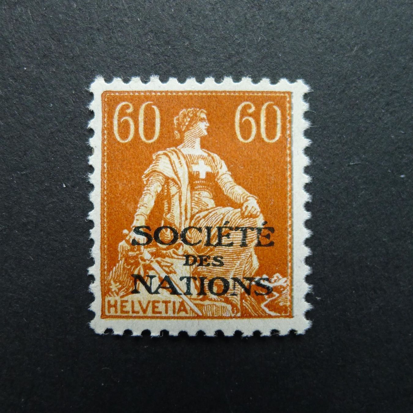 Tutti i francobolli: 1922 SDN Nr. 10 postfrisch SBK 90.- – Usato da Dagmersellen venduto da wyss1982
