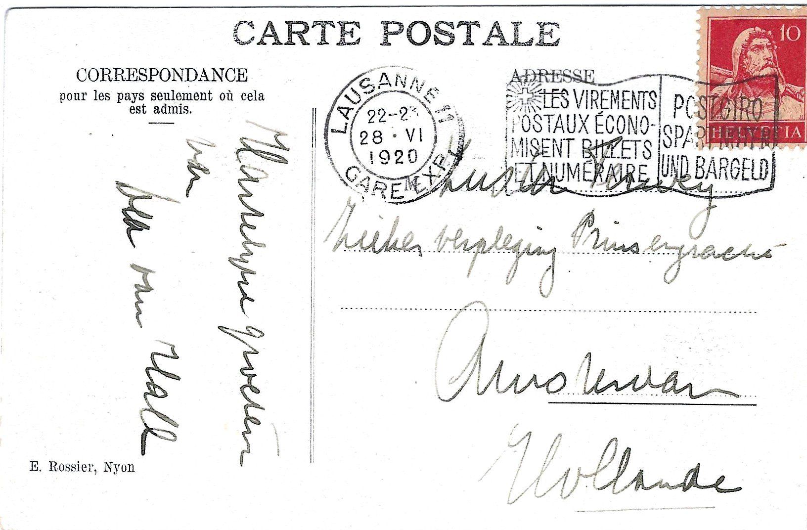 Cartoline postali: Le Chatelet,  sur le chemin d'Anzeindaz – Usato da Buchs AG venduto da Baerfisch 1