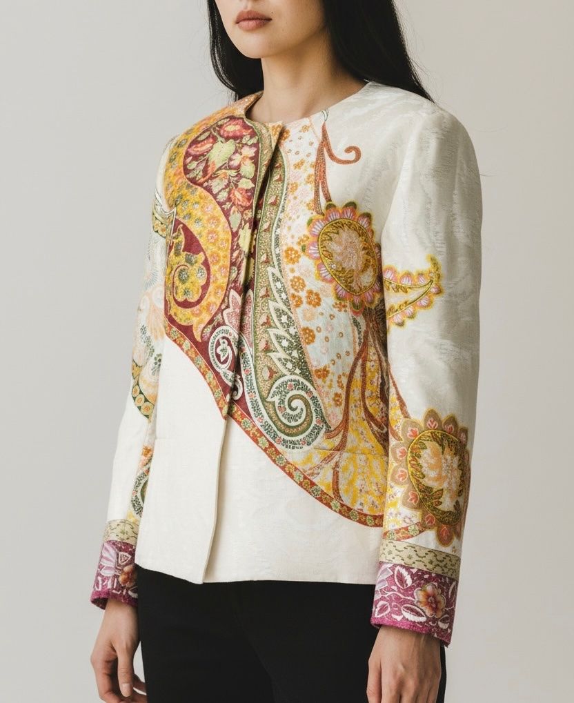 Etro Giacche: Etro Jäckchen beige gemustert Gr. 38 – Usato da Binningen venduto da Designerlabels