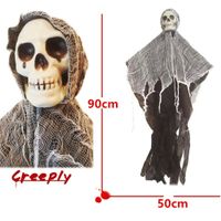 🤩NEU Halloween Skelett Figur Hängend 90 cm Gruseldekoration