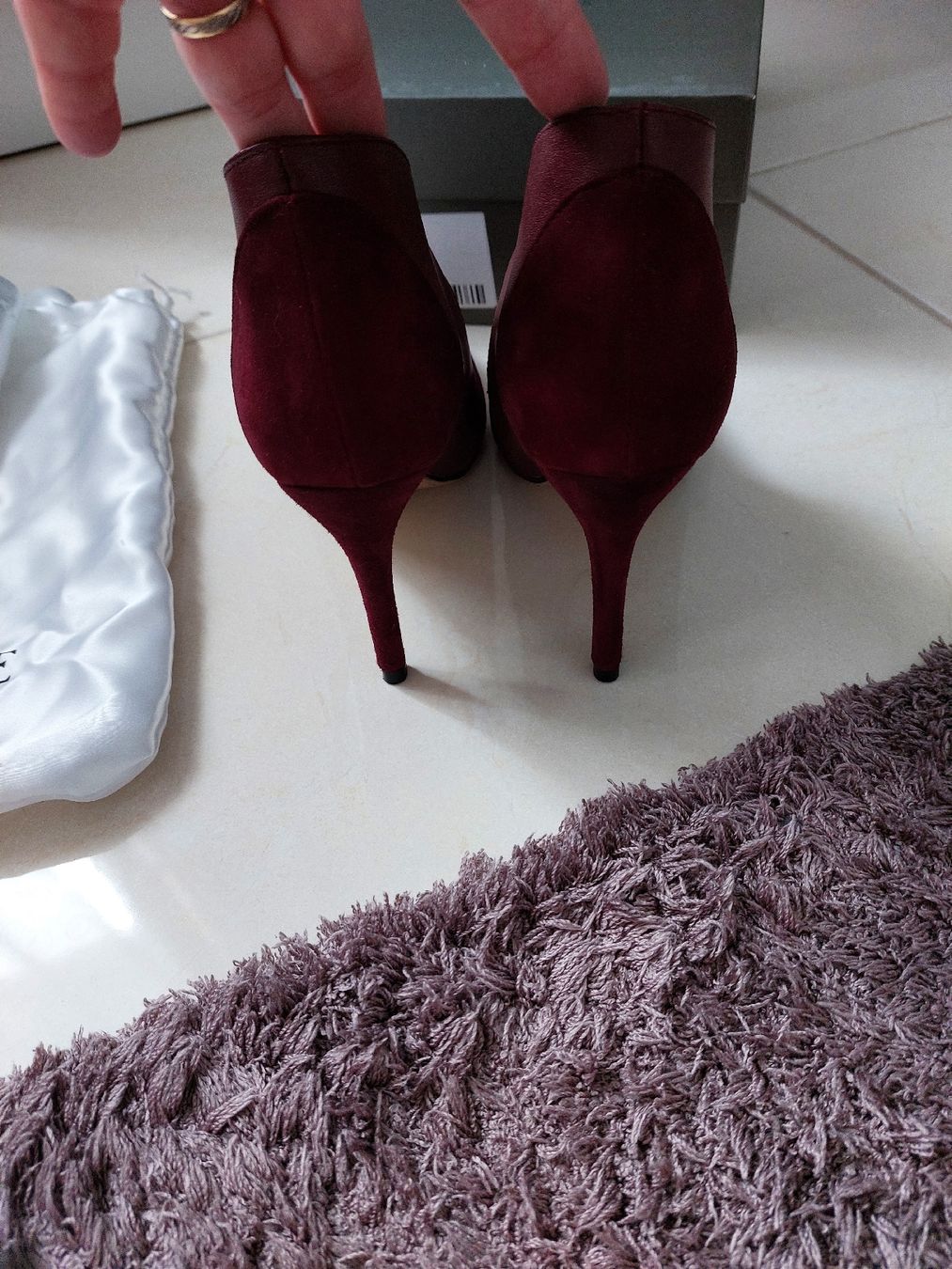 Scarpe da donna: Escarpin Jadyrose,bordeaux, cuir et daim véritable – Nuovo e nell'imballaggio originale da Formangueires venduto da Fabienne1974 3