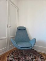 Sessel mit Drehgestell petrolfarben guter Zustand