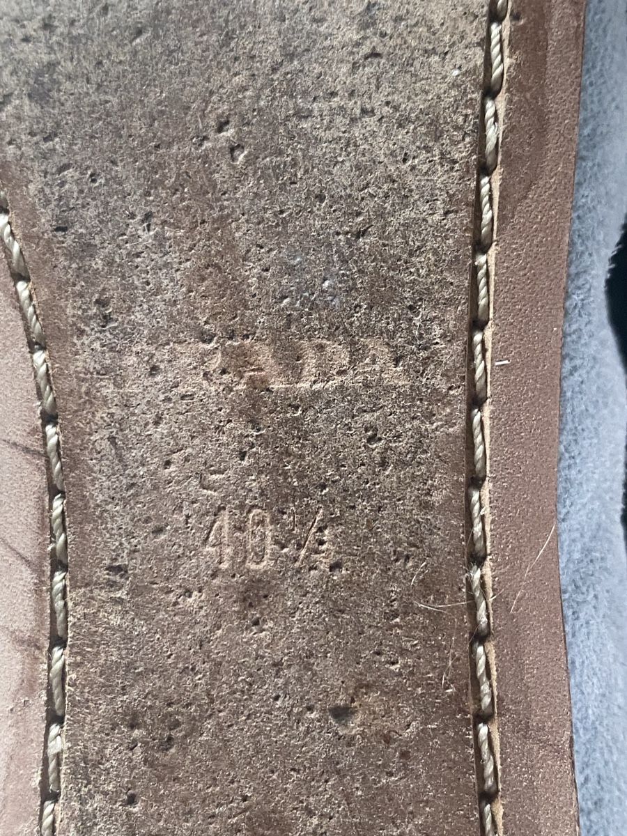 Prada Damenschuhe: Prada Ballerinas hellblau Grösse 40.5 Wildleder mit Schleife – Gebraucht aus Kilchberg ZH von nst_js8r 6
