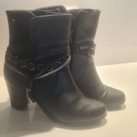 TOM TAILOR Ansatz Stiefeletten Gr. 36 Braun
