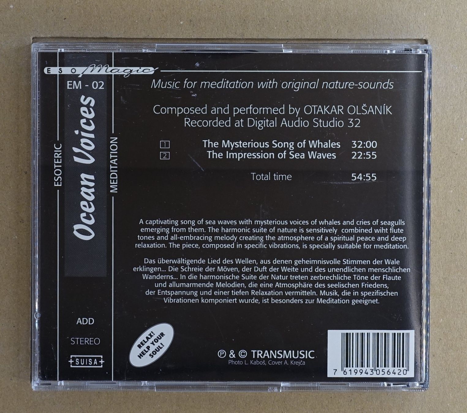 CD: Ocean Voices - Esoteric Meditation - T4 – Usato da Sessa venduto da discoverymedia 1