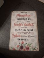 Blechschild Spruch Manche Menschen