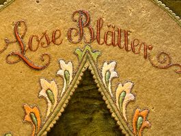 Album souvenir “Lose Blätter” 1920 écrin velours floral