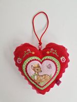 Kleines Lillifee Herz mit Rehkitz Deko Plüsch