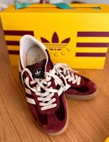 Adidas x Gucci Gazelle Sneaker, Burgundy Velvet, Gr. 40