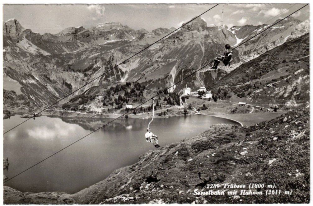 Cartoline postali: Engelberg - Sessellift Trübsee--Jochpass – Usato da Binningen venduto da Mountainrider