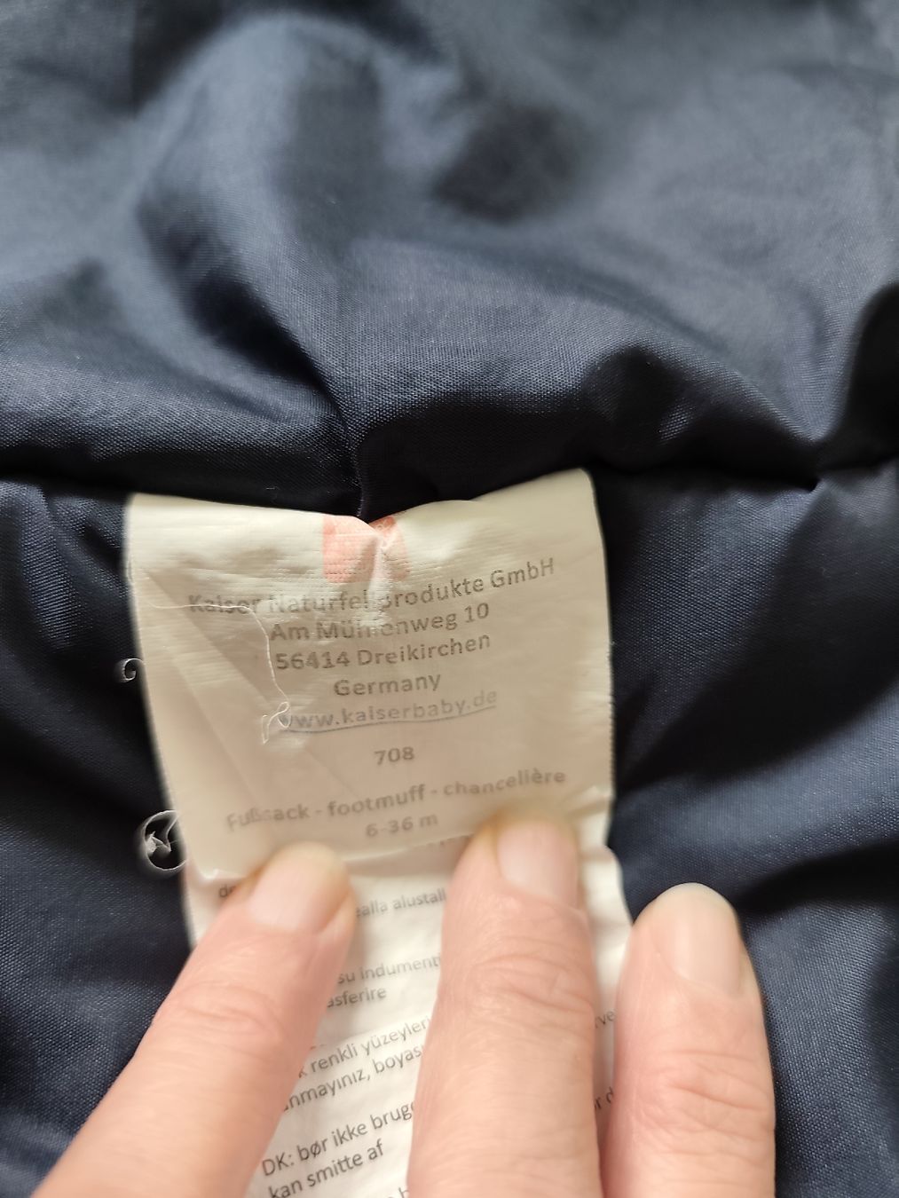Kaiser Sacchi a pelo: Fusssack Kaiser 6-36 Monate dunkelblau gebraucht – Usato da Rickenbach Sulz venduto da anb_b8bm 2