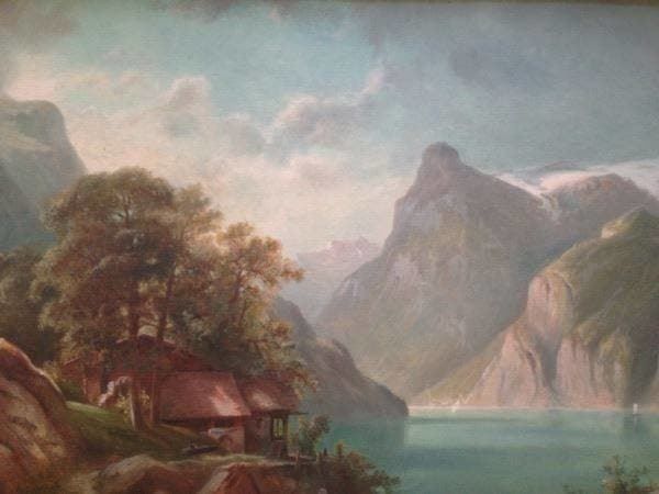Dipinti: Vierwaldstattersee von Hubert Sattler – Usato da Schaffhausen venduto da vintageville 9