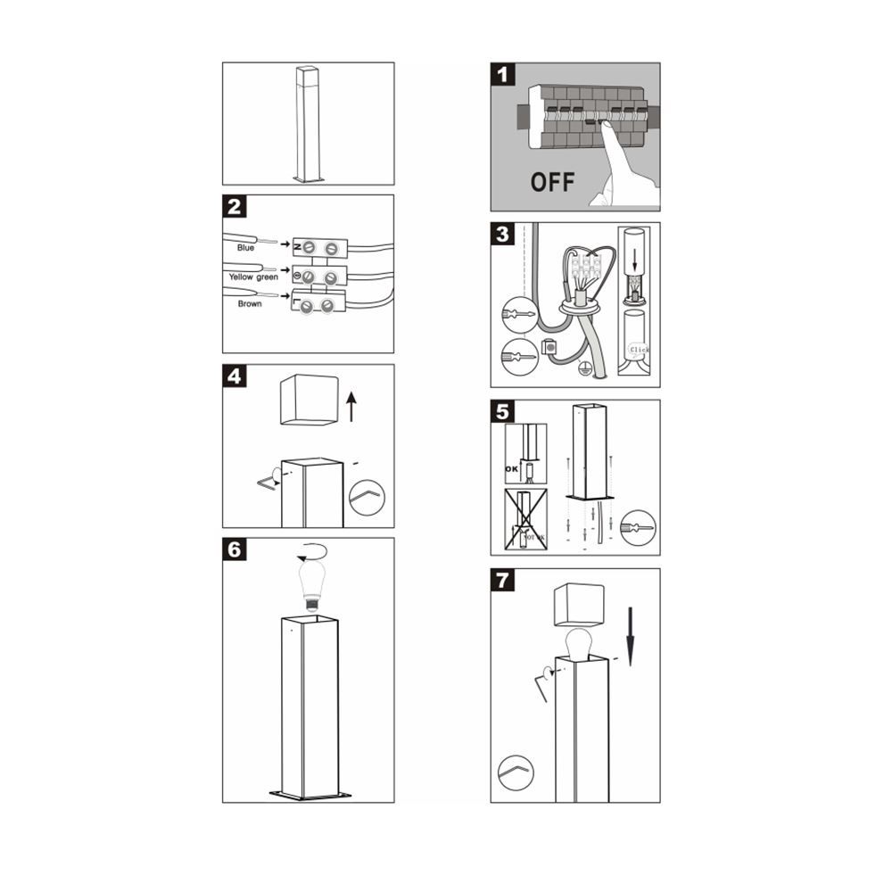 Lampade: LED Aussenleuchte, IP44, 80 cm Höhe – Nuovo (secondo la descrizione) da Kreuzlingen venduto da Smart-Light 3