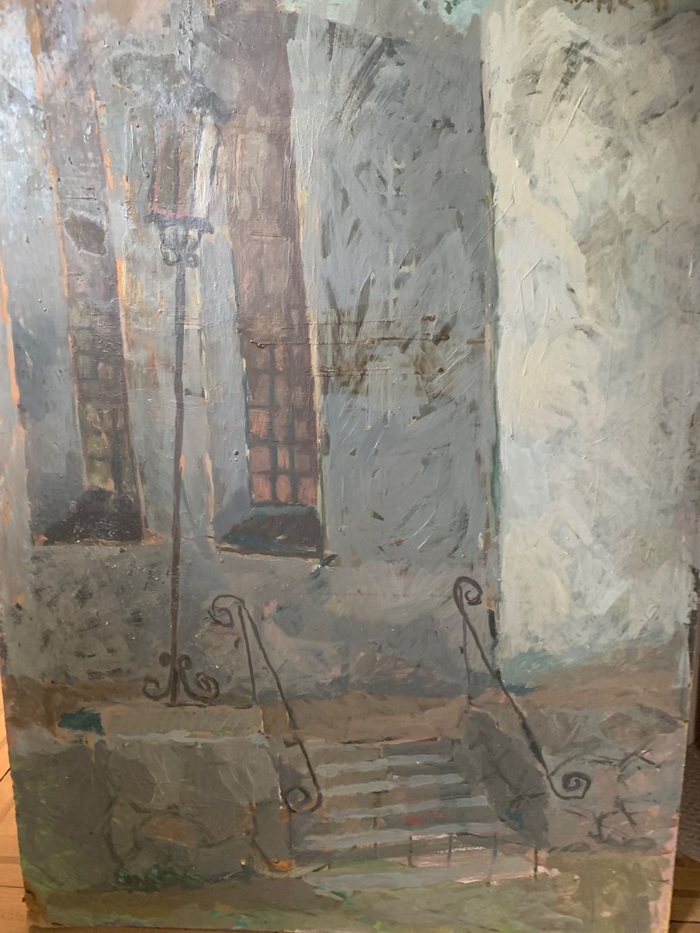 Dipinti: Original Gemälde undeutlich signiert; datiert 1945 – Usato da Bern venduto da Artbrokerswitzerland 1