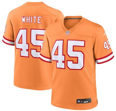 NFL Tampa Bay Buccaneers Orange Throwback Game Jersey
