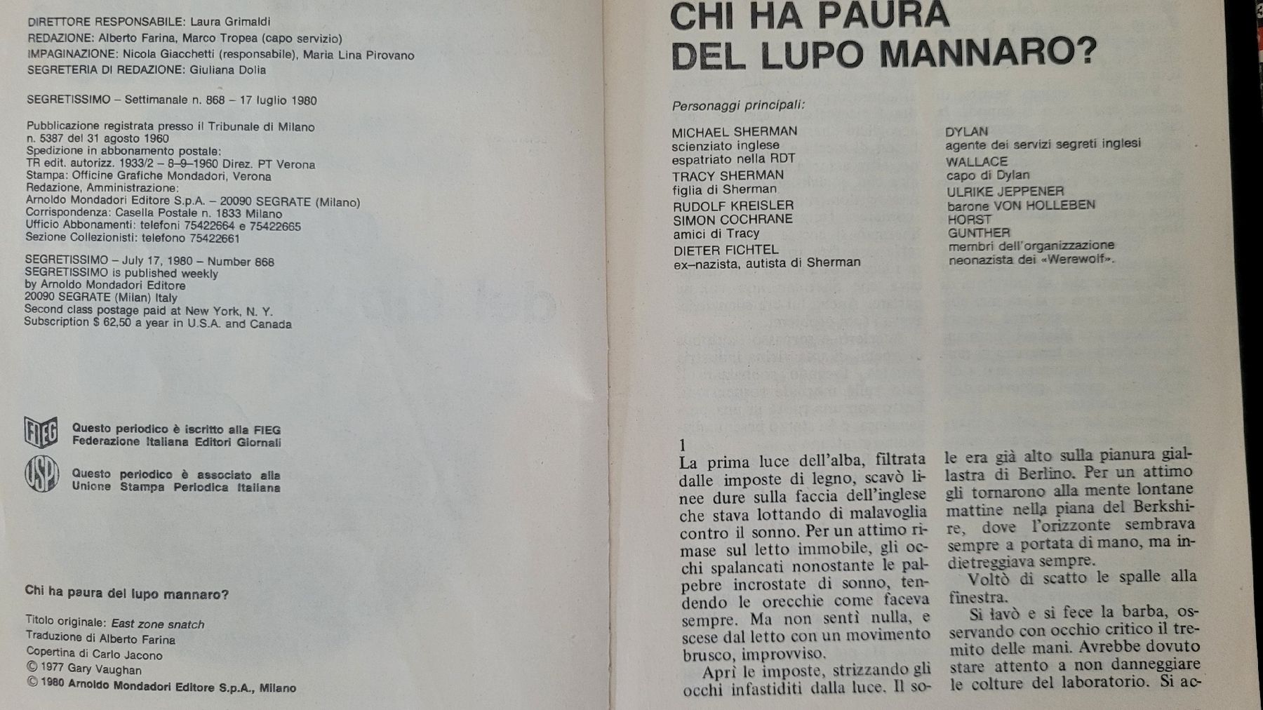 Libri: Gialli - Segretissimo anni 60/70 – Usato da Suhr venduto da Fritz28 4