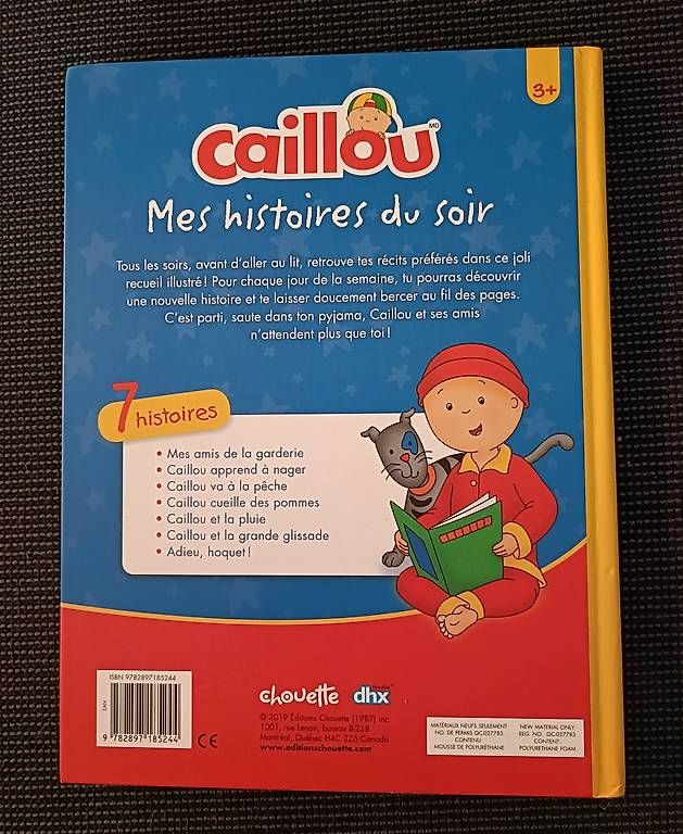 Libri: Caillou - mes histoires du soir – Usato da Münchenstein venduto da Bouba3 1