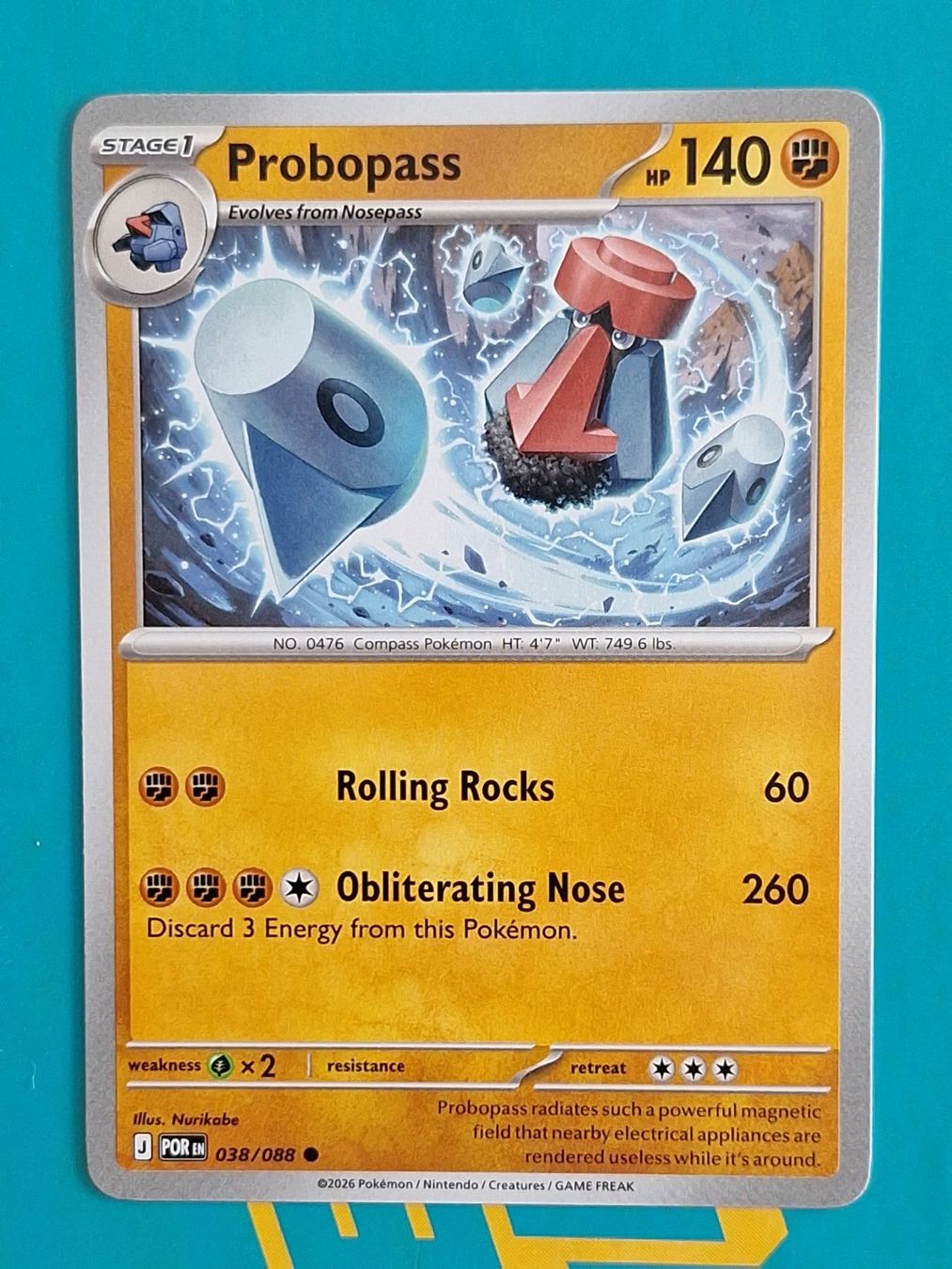 Pokémon Carte collezionabili: Probopass - Pokemon Perfect Order – Usato da Altstätten SG venduto da GGsGameshop