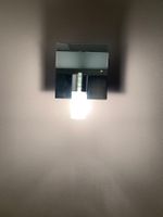 Wandlampe Metall/Milchglas