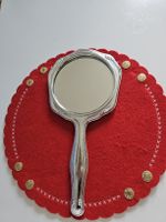 Handspiegel versilbert mit Verzierungen
