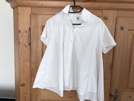 Damen Bluse Wendy Trendy weiss kurzarm guter Zustand