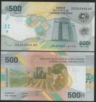 Zentralafrikanische Staaten 500 Francs UNC 2020