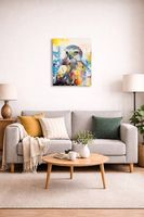 Falke - Acrylgemälde