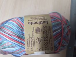 Wolle buttinette bunt 50g Viskose Polyacryl neu