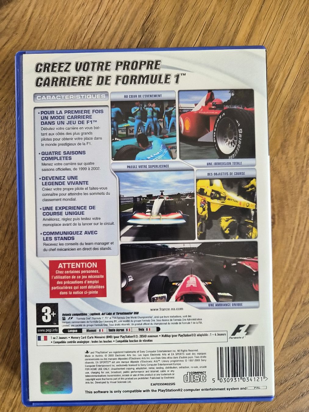 Sony Giochi: F1 Career Challenge PS2 - Jeu de course – Usato da La Joux FR venduto da car_ck96 2